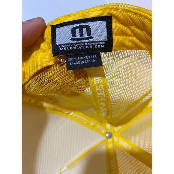 San Diego Padres Melon Wear Yellow Trucker Hat Sycuan Casino Snapback Cap - Picture 7 of 9